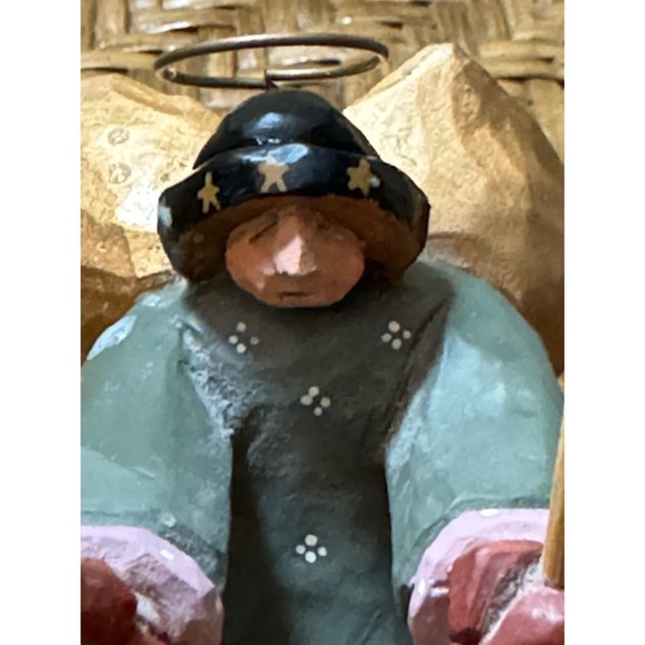 1997 Williraye Studio Angel On Skis Winter Angel Girl - Picture 5 of 7